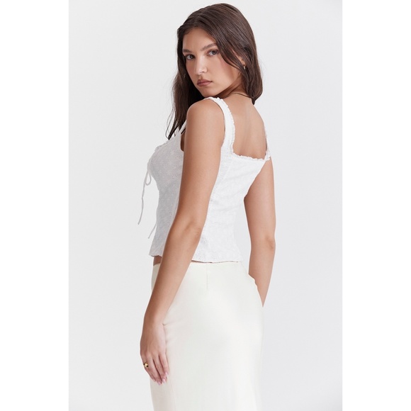 NEW House of CB Juana Top White Large - Picture 5 of 17